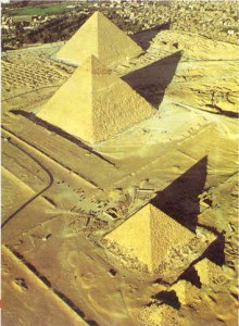 Disposition des pyramides selon Orion
